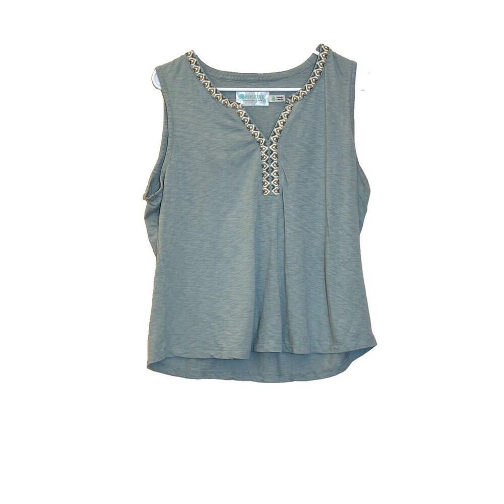 Aventura Clothing Womens Sage Green Sleeveless Top Conscious Origins Size M
